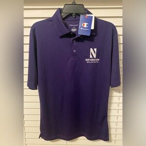 Northwestern University Wildcats Men Purple Inspire Polo Shirt